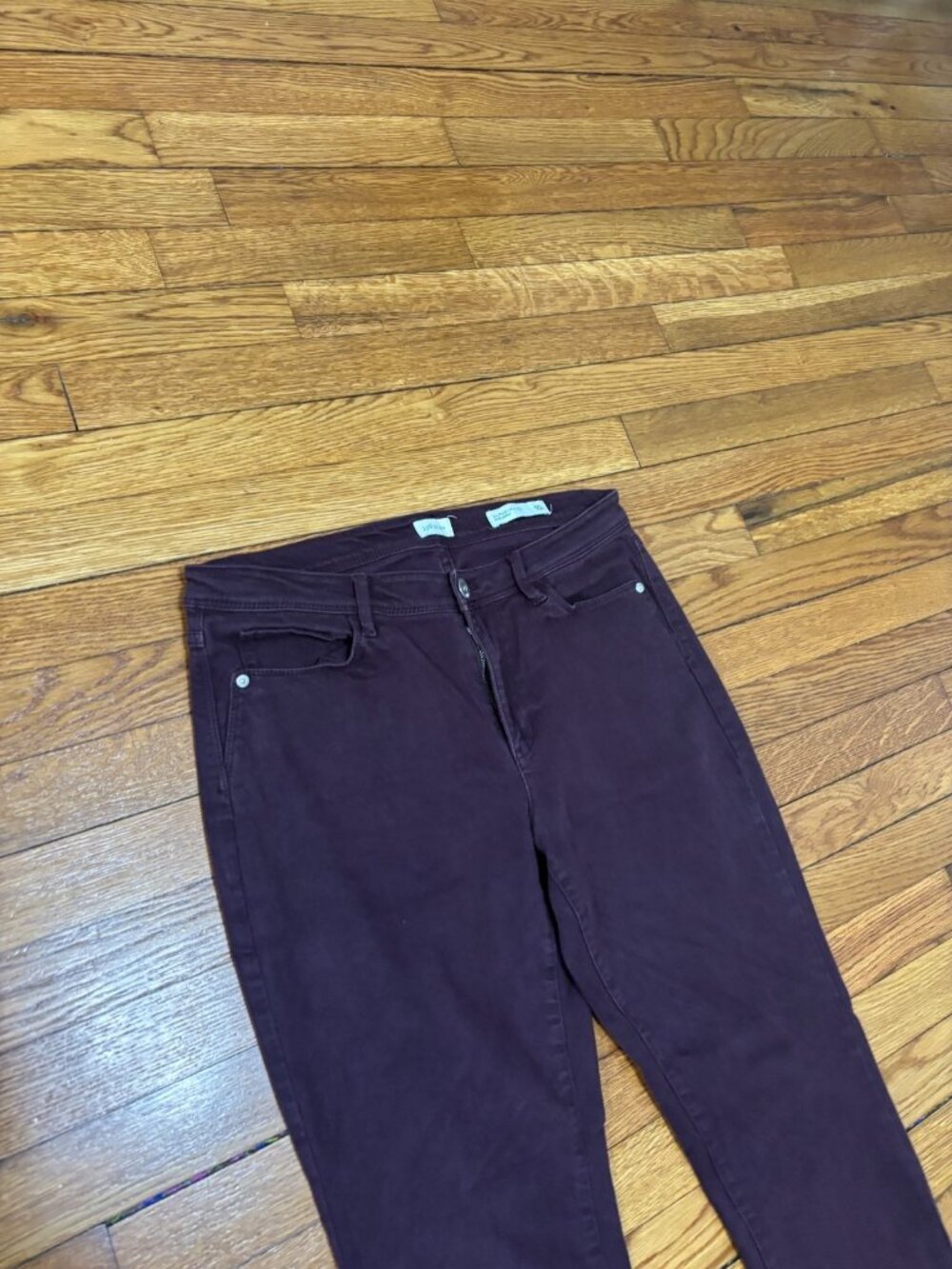 J Jill Womens Jeans Size 10 Purple Authentic Fit Slim Ankle Stretch Denim - Picture 2 of 6
